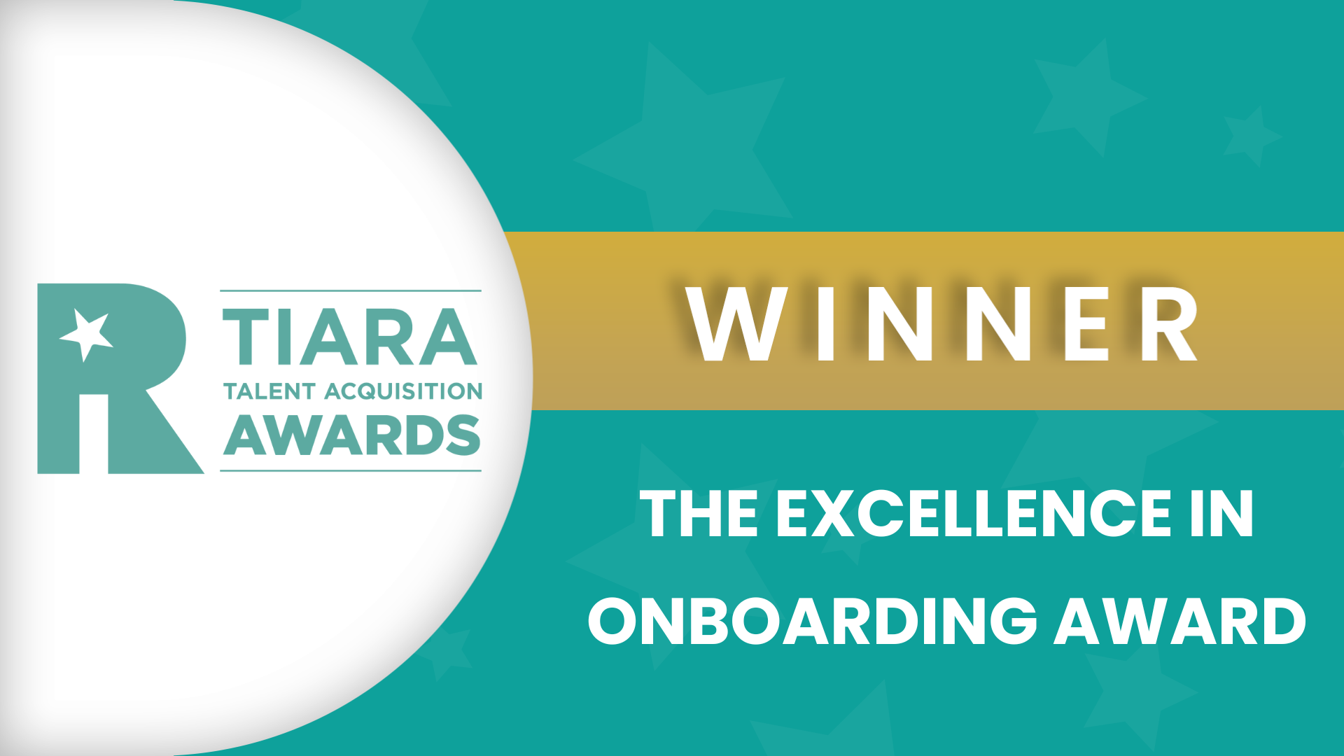 TIARA Excellence in Onboarding Award winner